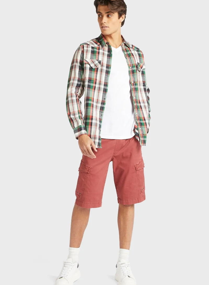 Lee Cooper Checked Slim Fit Shirt