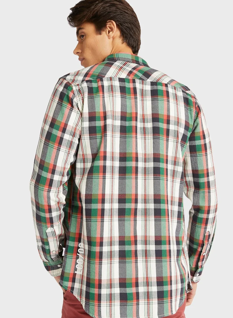 Lee Cooper Checked Slim Fit Shirt