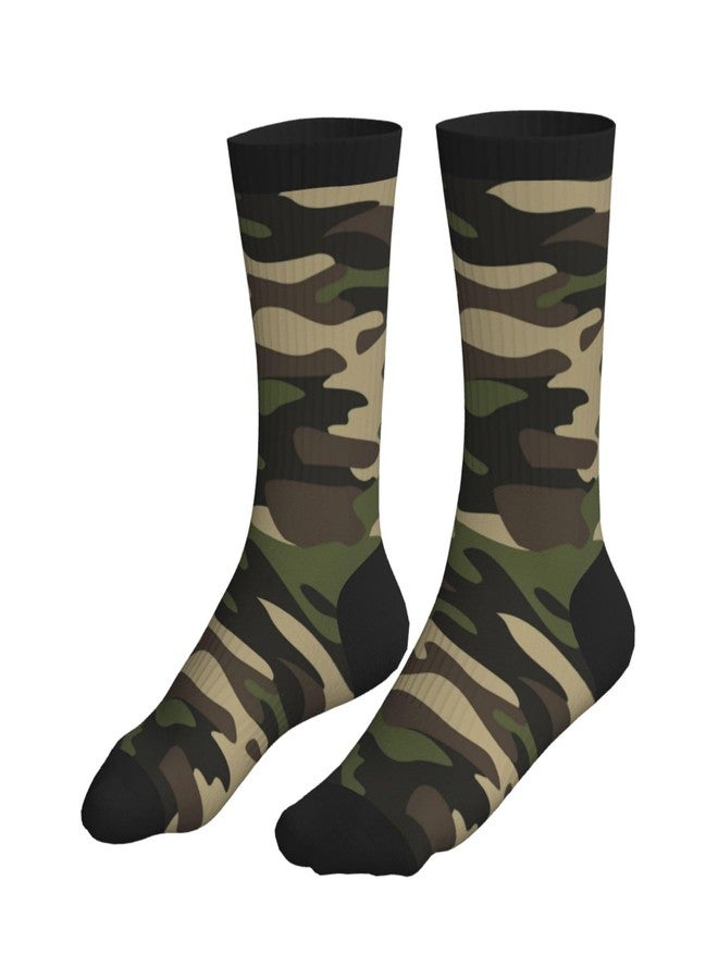 Lcokin Camo Athletic Sport Novelty Crew Socks Casual Crazy Dress Socks Gifts For Men Women - Image 3
