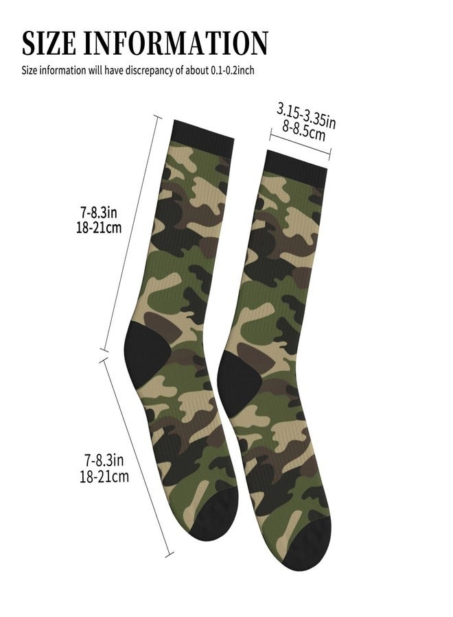 Lcokin Camo Athletic Sport Novelty Crew Socks Casual Crazy Dress Socks Gifts For Men Women - Image 4