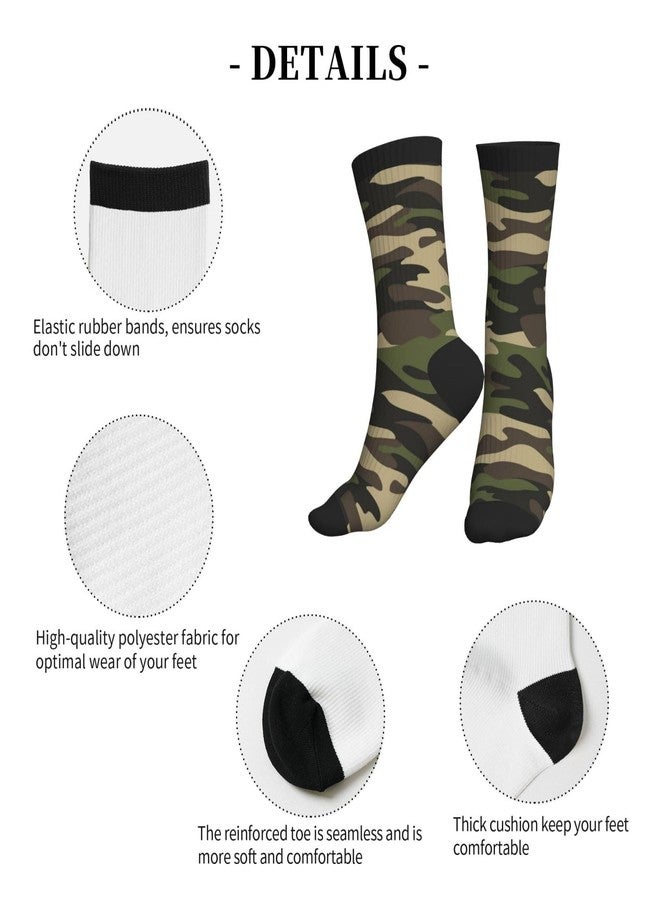 Lcokin Camo Athletic Sport Novelty Crew Socks Casual Crazy Dress Socks Gifts For Men Women - Image 5