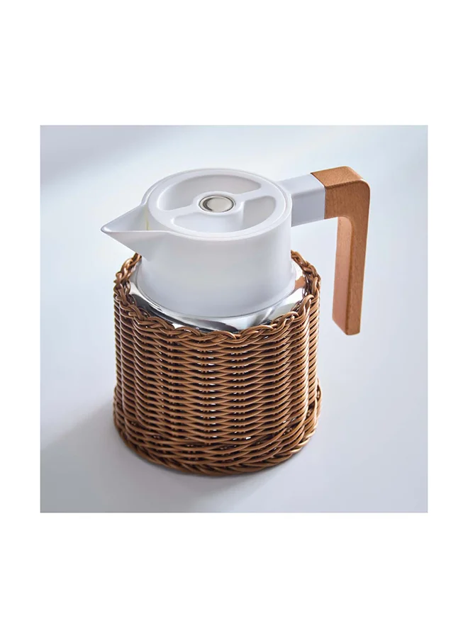 Home Box Ridge Rattan Stainless Steel Vacuum Flask 1200 ml
