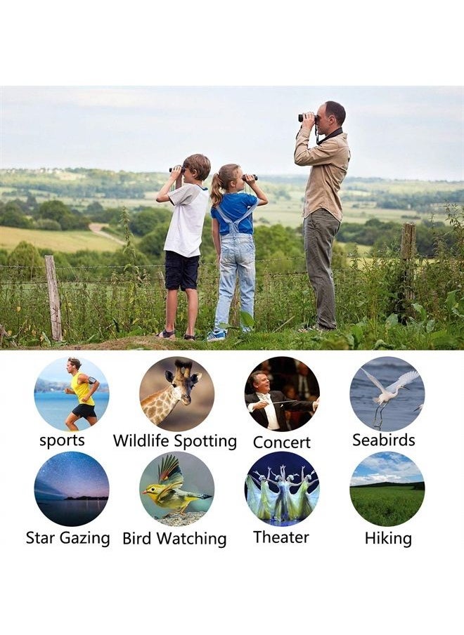 POLDR - 8x21 Small Compact Lightweight Binoculars for Adults Kids Bird Watching Traveling Sightseeing.Mini Pocket Folding Binoculars for Concert Theater Opera - Image 1