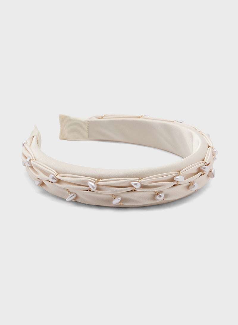 Ella Limited Edition Pearl Woven Headband  - Image 1