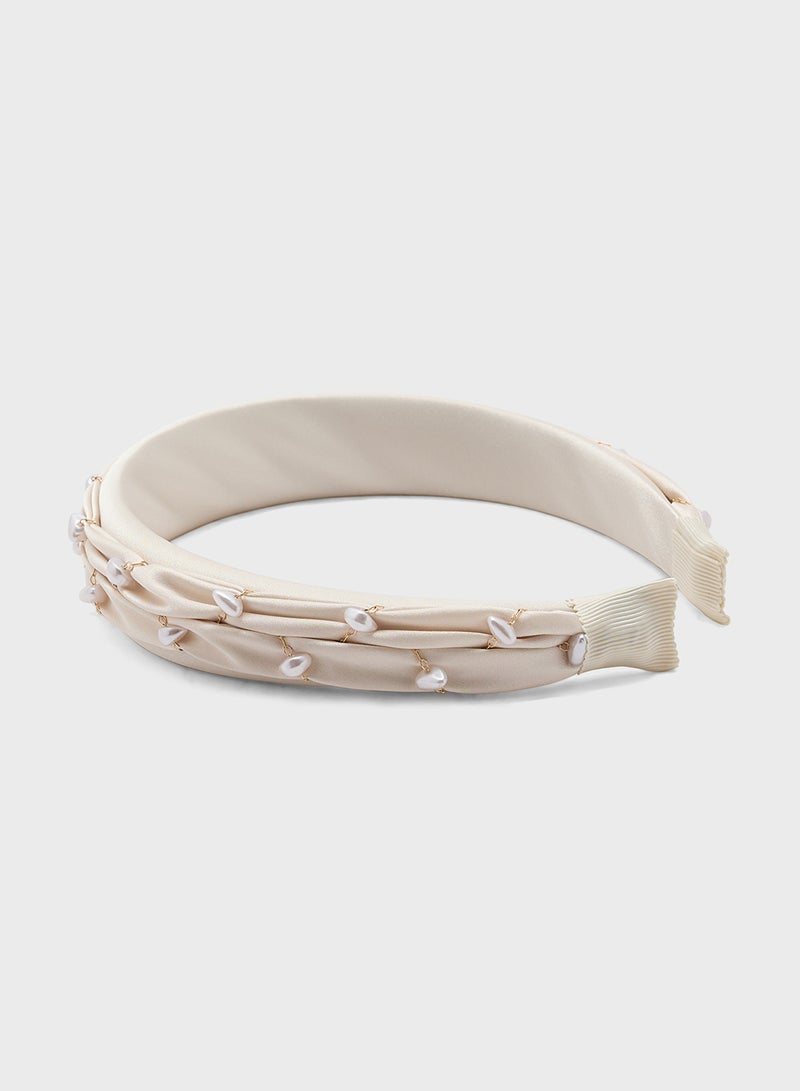 Ella Limited Edition Pearl Woven Headband  - Image 2