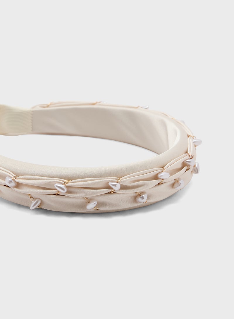 Ella Limited Edition Pearl Woven Headband  - Image 3