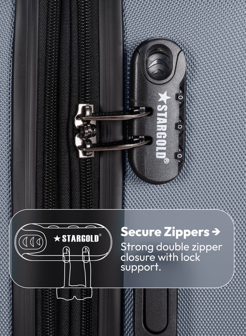 Suitcase Set of 4 PCS ABS Hardside Travel Luggage Bag