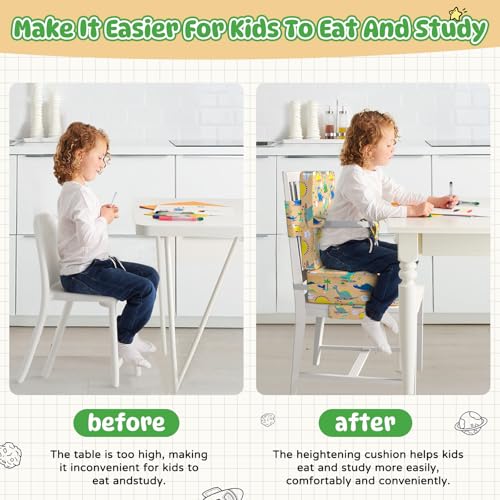 Redcoutt Booster Seat for Dining Table Toddler Booster Seat for Dining Table with Safety Buckles AntiScratch Easy Cleaning Toddler Seat for Table - Image 3