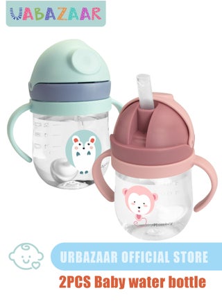 2 كوب شرب للأطفال الصغار، زجاجة مياه للأطفال سعة 260 مل مع غطاء قابل للطي، كوب شرب على شكل ديناصور للأطفال الصغار مع مقابض سهلة الإمساك ومقياس، كوب تدريب مانع للانسكاب للأطفال الذين يشربون بشكل مستقل - pzsku/Z181B51C2E953D61E46B8Z/45/1746232638/0fd23bdc-6493-48f3-abb2-4565f1dbe70f