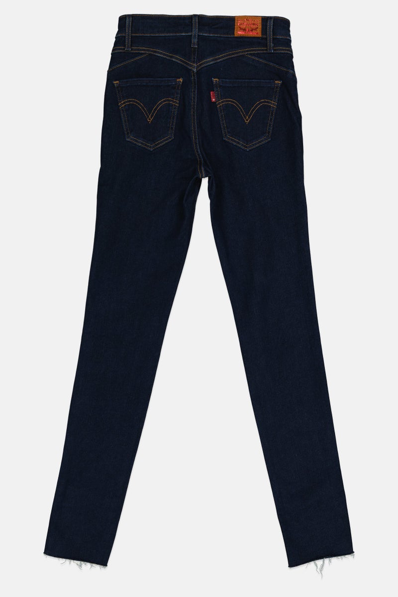 Levi's جينز دنيم مغسول ضيق للنساء، أزرق - Image 3