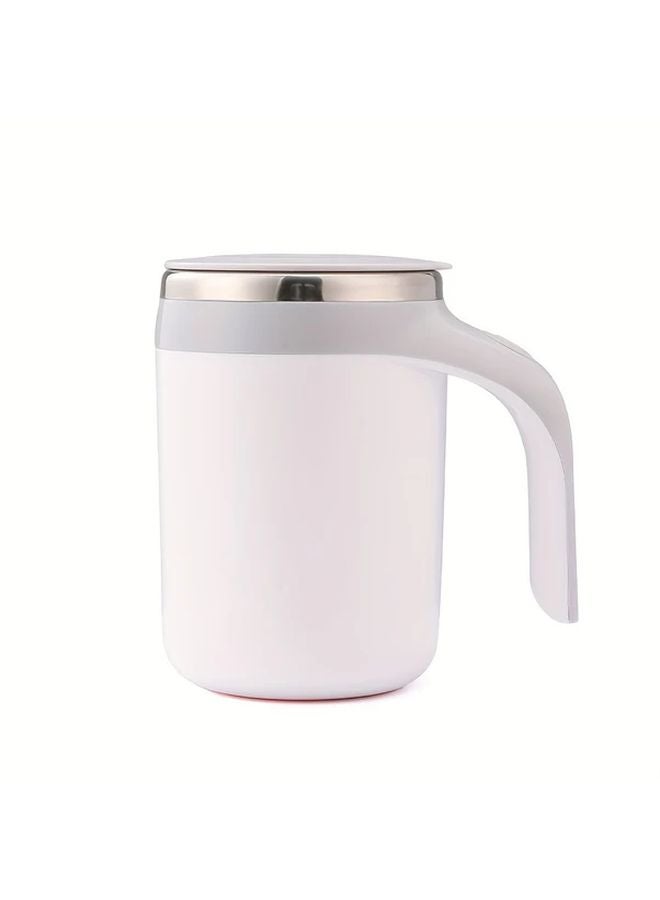 Grey White Automatic Magnetic Mixing Cup Large Capacity Portable Battery Operated - Image 1