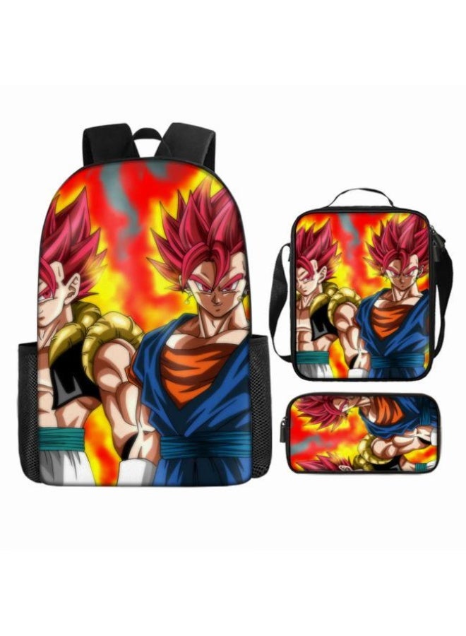 عام حقيبة الظهر المطبوعة الشائعة - مجموعة حقيبة الظهر المكونة من ثلاث قطع (يمكن استخدامها للطلاب والأطفال والأصدقاء للنزهات وتسلق الجبال وما إلى ذلك) - 11 - Image 4