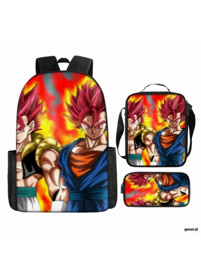 عام حقيبة الظهر المطبوعة الشائعة - مجموعة حقيبة الظهر المكونة من ثلاث قطع (يمكن استخدامها للطلاب والأطفال والأصدقاء للنزهات وتسلق الجبال وما إلى ذلك) - 11 - Image 1