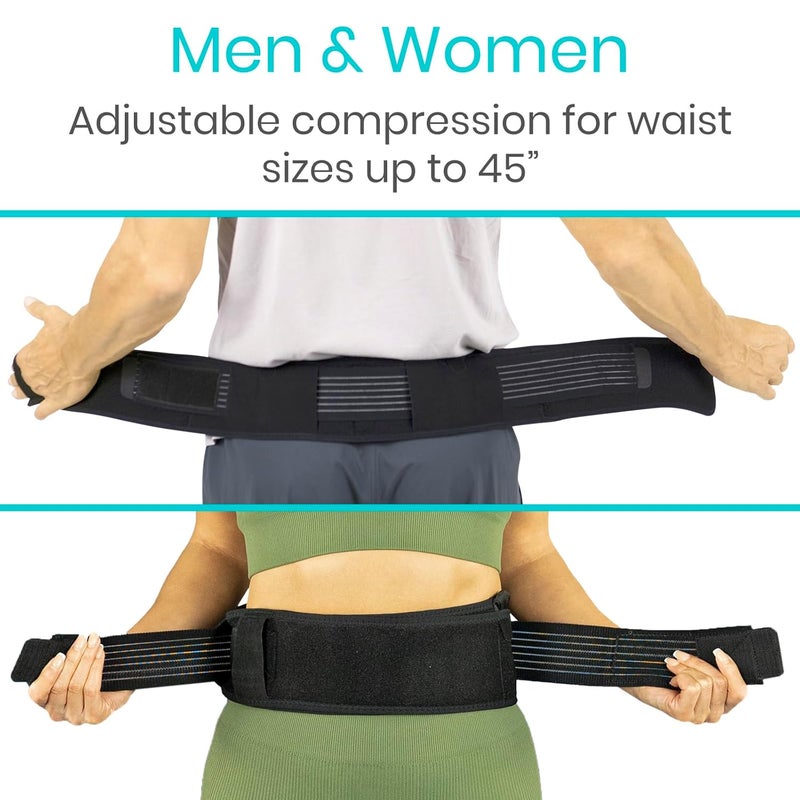 VIVE حزام الورك Vive لدعم مفصل العجز للنساء والرجال لدعم أسفل الظهر لعرق النسا وعصب العجز وقاع الحوض وتقوس العمود الفقري وآلام الحوض الأمامي قابل للتعديل حتى 45 - Image 5