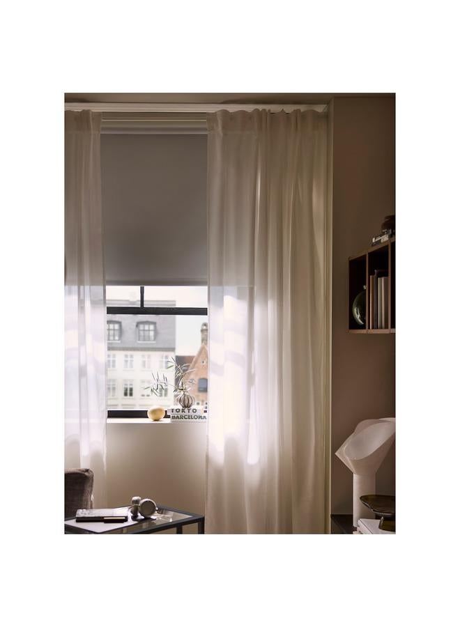 erorex Block-out roller blind, white, 80x195 cm - Image 4