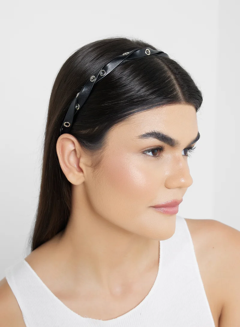 جينجر Eyelet Detail Headband