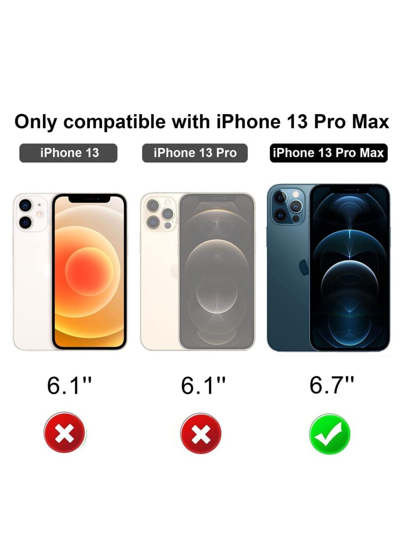 MIGOFAST iPhone 13 Pro Max Magnetic Case for Case Compatible with MagSafe Camera Lens Protector Plating Luxury Cover for Women Men Clear Soft Shockproof Protective Case - Image 2