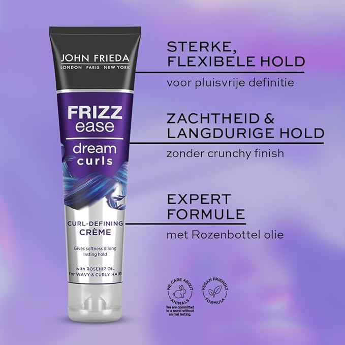 John Frieda جون فريدا كريم تحديد تجاعيد الأحلام 150 مل - كريم مهدئ ومرطب ومحدد للشعر المجعد والمتموج - Image 3