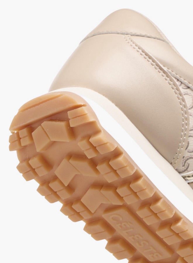 Celeste Women's Monogram Print Lace-Up Sneakers - Image 5
