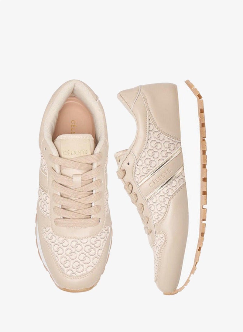 سيليست سنيكرز نسائي بطبعة شعار الماركة برباط - Image 3