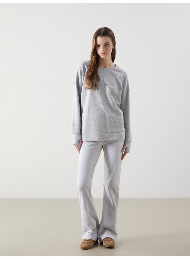 LC WAIKIKI Crew Neck Oversize Women's Sweatshirt Tunic - Image 2