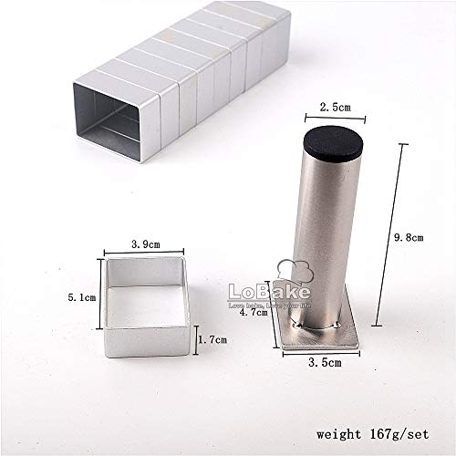 LoBake Rectangle shape aluminium pineapple cake mold stainless steel pressing stamp mooncake mould fondant cookie biscuit molds DIY - Image 2