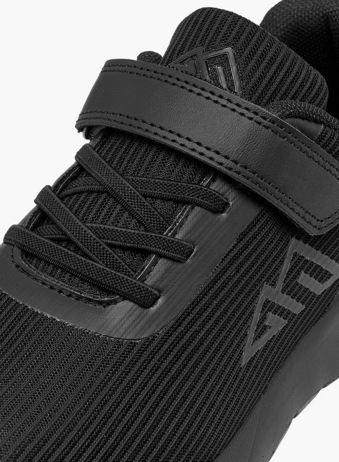 Oaklan by Shoexpress Girls Logo Detail Sports Shoes with Hook and Loop Closure