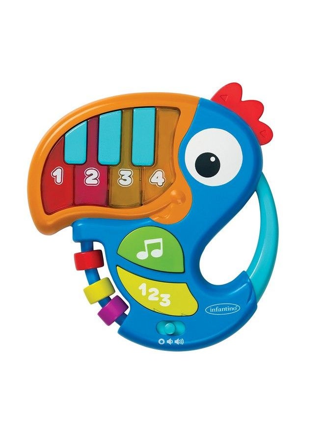 infantino - Piano & Numbers Learning Toucan With Light Up Piano Keys And Numbers Songs Words Phrases And Sound Effects Easy To Grasp And Handle For Babies And Toddlers - Image 1