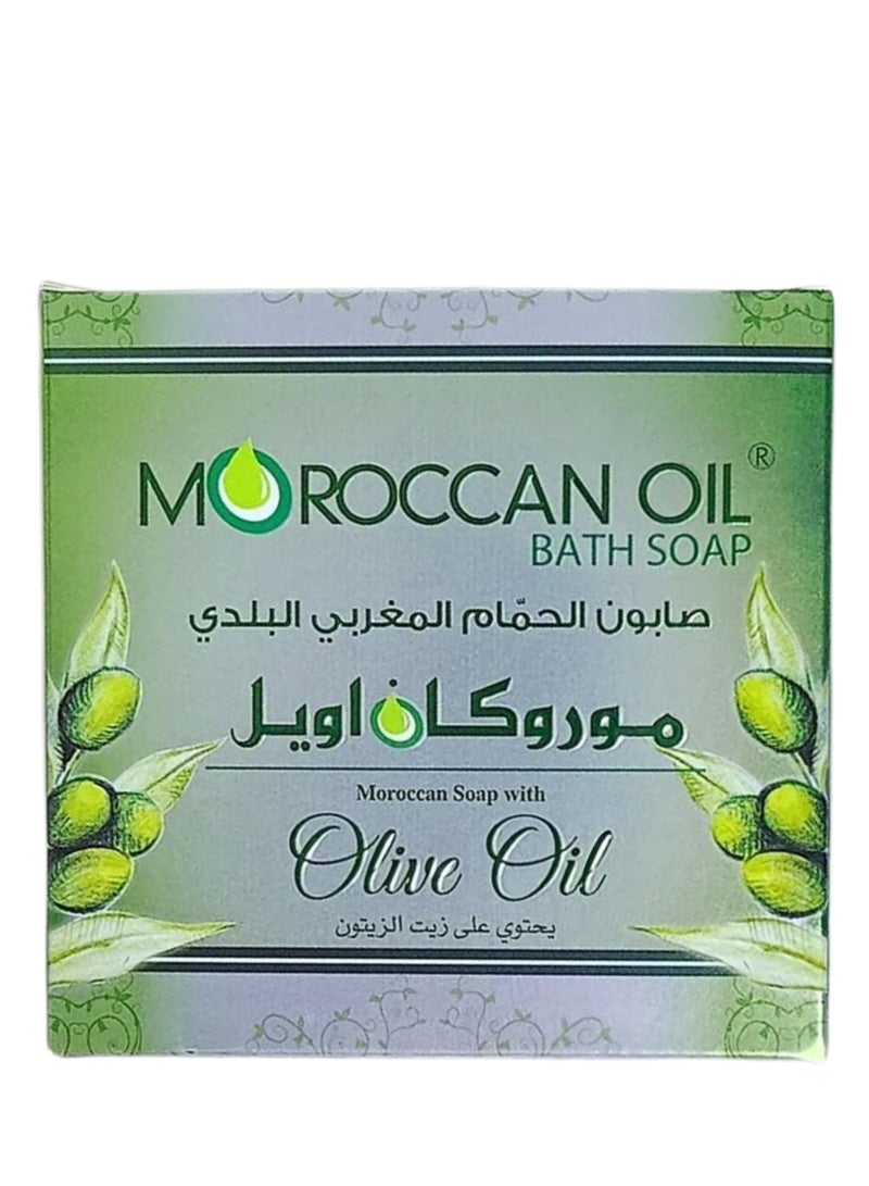 Moroccan Oil Moroccan natural bath soap Original with olive oil 250 ml + Moroccan bath loofah as a gift - Image 3