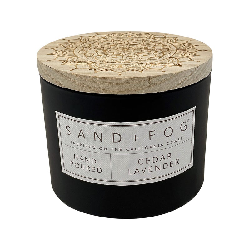 Sand  Fog Scented Candle  Cedar Lavender  Additional Scents and Sizes  100 Cotton LeadFree Wick  Luxury Air Freshening Jar Candles  Perfect Home Decor  12oz