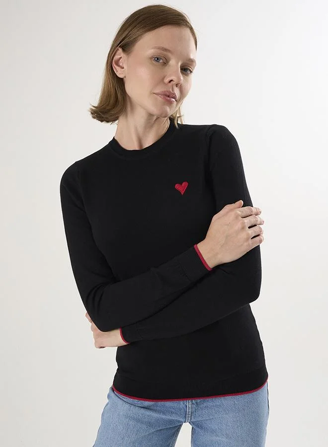 FELIX HARDY Crew Neck Knitted Pullover