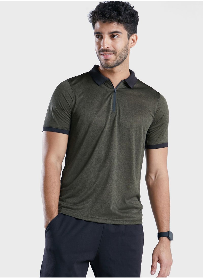 FRWD Zip Neck Sports Polo Shirt  - Image 1