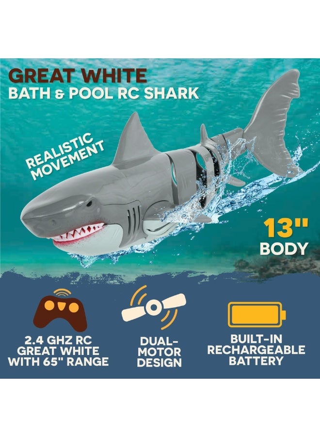 Battat - Terra Great White Shark With Remote Control- AN2855Z - Image 3