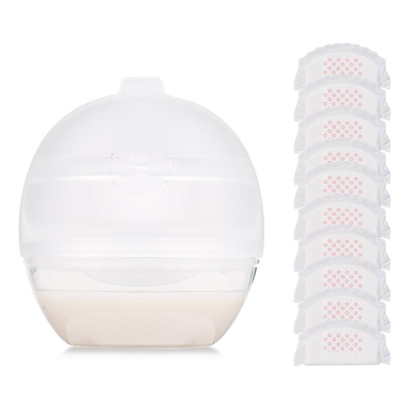 Horigen Upgraded Wearable Milk Saver for Breastfeeding Manual Breastmilk Collector Silicone Breast Shell Milk Catcher for Collecting Leaking Breastmilk 60ml/2oz Capacity Milk Collection Cup with - Image 1