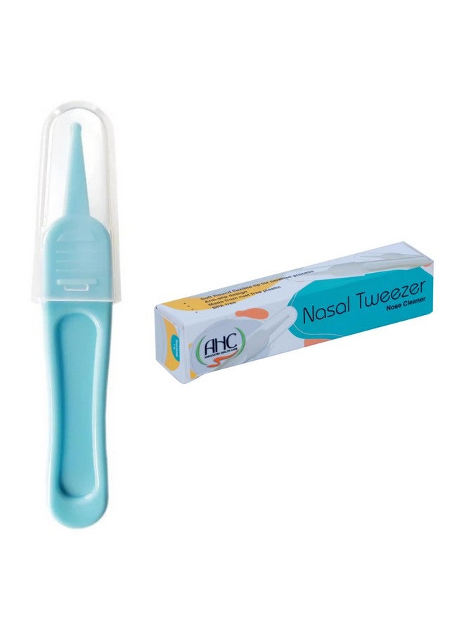 AHC Nasal Tweezer/Nose Cleaner/Nose Plucker to Remove Struck Dust Particles & Mucus from Baby Nose (Blue) - Image 1