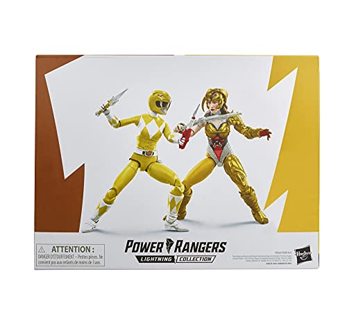 Power Rangers Lightning Collection Mighty Morphin Yellow Ranger Aisha Vs. Scorpina 2-Pack 6-Inch Premium Collectible Action Figure Toys - Image 3
