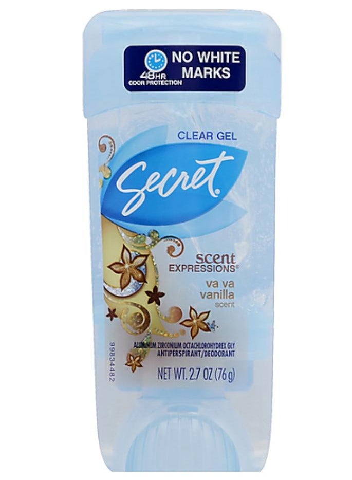 سيكريت مزيل العرق جل مضاد للتعرق برائحة الفانيليا من سينت إكسبريشنز 76 جم