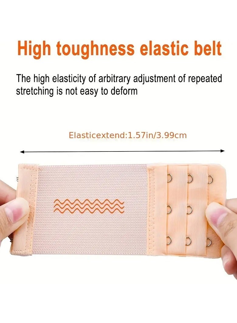 جلوسكي 6pcs الراحة تناسب حمالة الصدر الممتدات للنساء - حزام مرن قابل للتعديل ، ملحقات الملابس الداخلية الناعمة بألوان متنوعة ، بالإضافة إلى حجم حمالة الصدر - Image 3