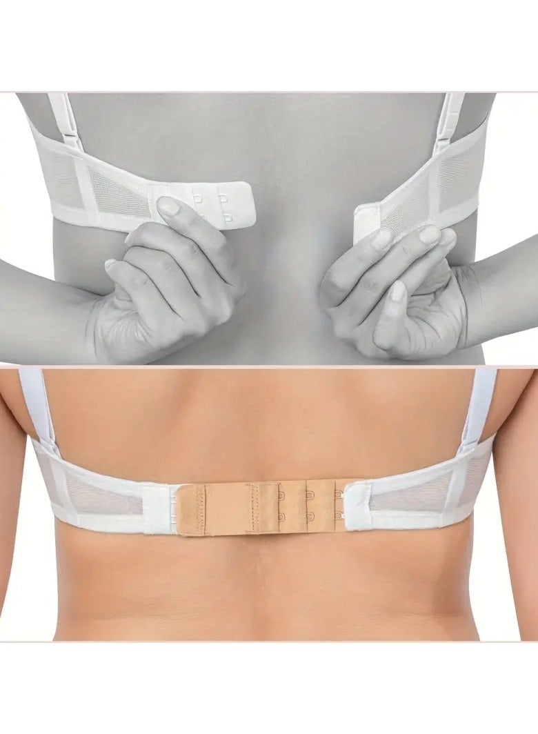 جلوسكي 6pcs الراحة تناسب حمالة الصدر الممتدات للنساء - حزام مرن قابل للتعديل ، ملحقات الملابس الداخلية الناعمة بألوان متنوعة ، بالإضافة إلى حجم حمالة الصدر - Image 5