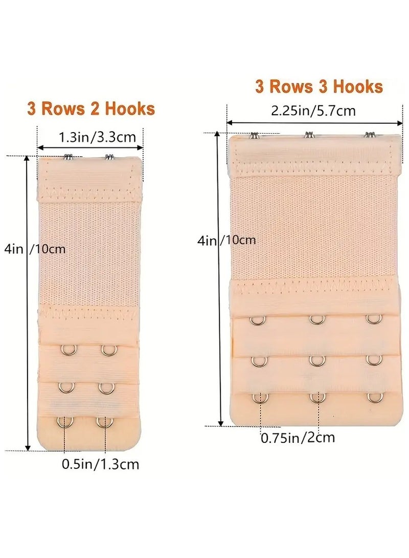 جلوسكي 6pcs الراحة تناسب حمالة الصدر الممتدات للنساء - حزام مرن قابل للتعديل ، ملحقات الملابس الداخلية الناعمة بألوان متنوعة ، بالإضافة إلى حجم حمالة الصدر - Image 4