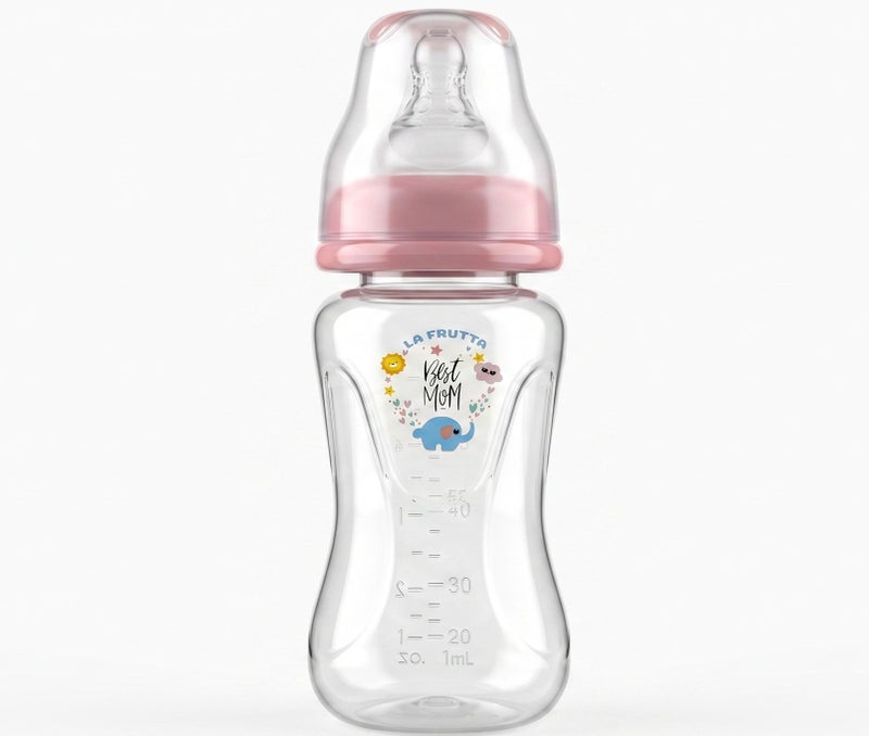 La Frutta La Fruta Comfort Plastic Bottle, Anti-Colic Air System for 0+ Months, 160ml Capacity, with Soft Silicone Teat, BPA-Free - Image 2