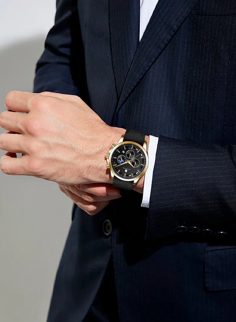 Sapphero Watches for Men Analog Watch Mens Watches Waterproof Watch Silver Watch Quartz Chronograph Date Men's Wrist Watches Stainless Steel Casual Luxury Gifts for Men Unique Mens Dress Watch