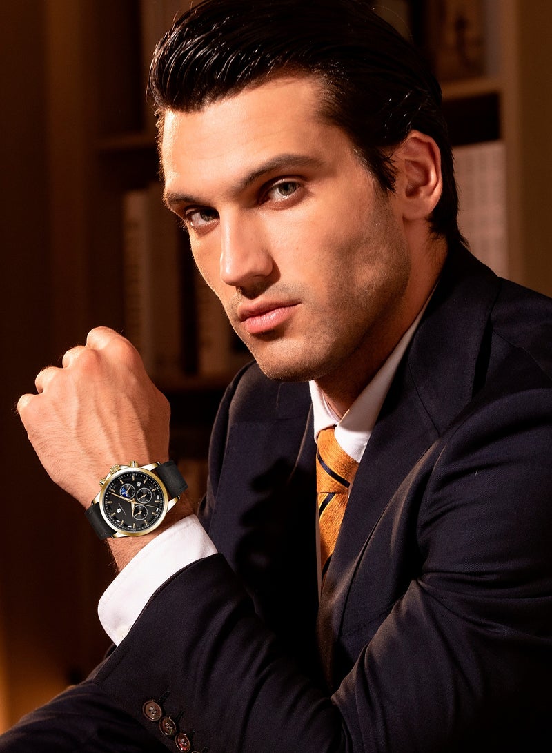 Sapphero Watches for Men Analog Watch Mens Watches Waterproof Watch Silver Watch Quartz Chronograph Date Men's Wrist Watches Stainless Steel Casual Luxury Gifts for Men Unique Mens Dress Watch - Image 3