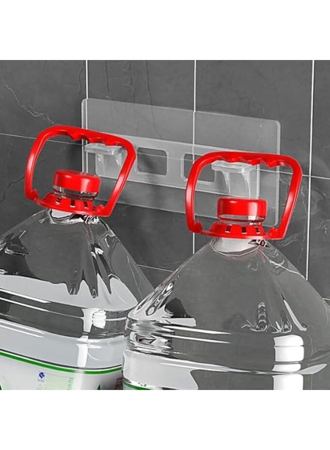 Two-piece adhesive shelf bracket for cabinets, no drilling required Size: 5 * 12 cm - Image 2