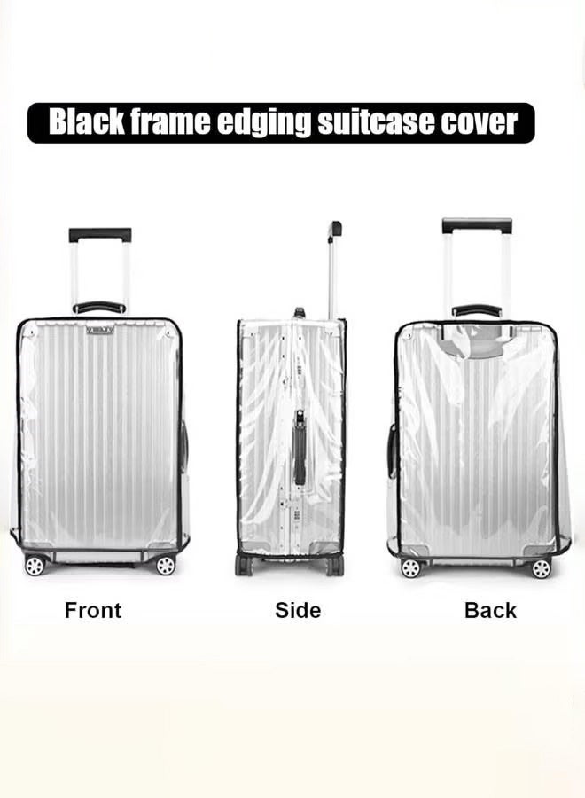 OMEVE 26 Inch Clear Luggage Cover, Premium PVC Luggage Protector, Transparent Travel Luggage Protector For Wheeled Suitcase, Waterproof Dustproof & Anti-Scratch Suitcase Covers-Thickness 0.2mm, 26 Inch Suitcase Covers - Image 5