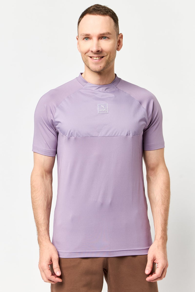 Puma x One8 Men Sportswear Fit Short Sleeves Outdoor T-Shirt, Purple - Image 1