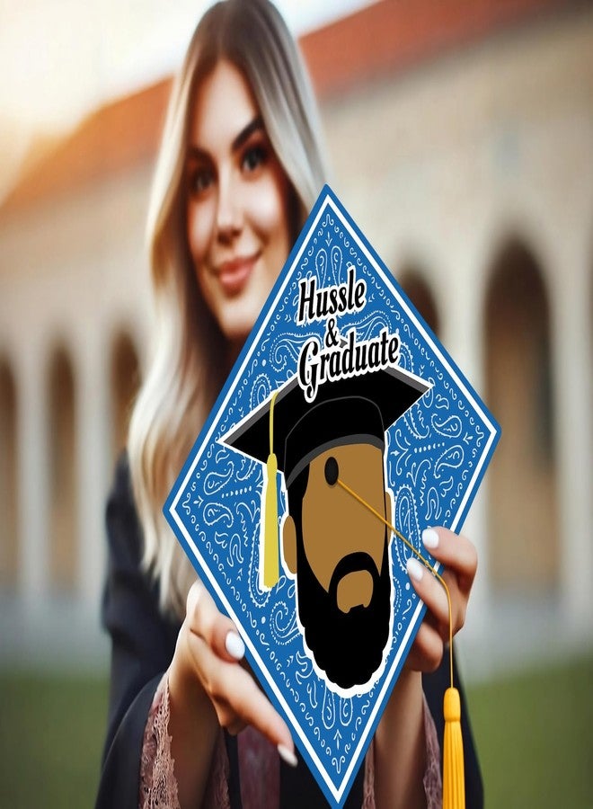 ADVANSYNC Hussle & Graduate Graduation Cap Topper - Image 3