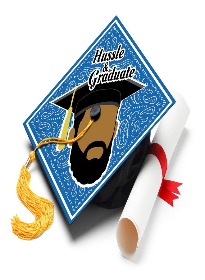 ADVANSYNC Hussle & Graduate Graduation Cap Topper - Image 1