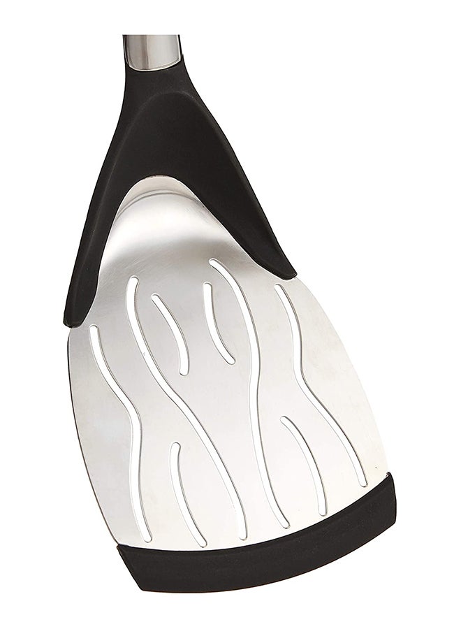 Prestige Stainless Steel Slotted Turner Silver/Black/White - Image 3
