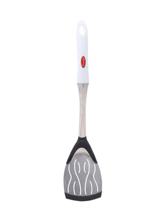 Prestige Stainless Steel Slotted Turner Silver/Black/White - Image 1